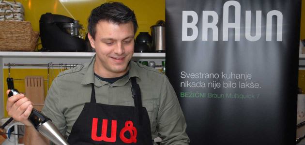 Chef Mate Janković kuha i stvara svoje delicije isključivo uz dobru glazbu