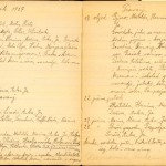 Stranice iz rukopisnog dnevnika Margite Čokel