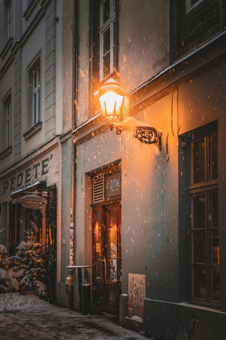 stara ulica krakow adven docek nove godine poljska