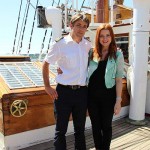 Kapetan Yannick Simon i novinarka Marina Jakšić