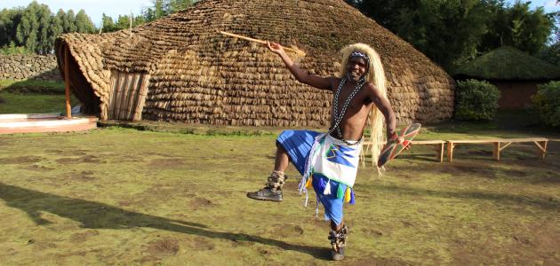 Rwanda’s Tribal Warrior Dance in Iby’iwacu traditional village