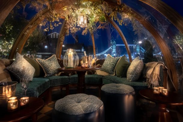 Coopa Club restaurant u londonu zimski vrt