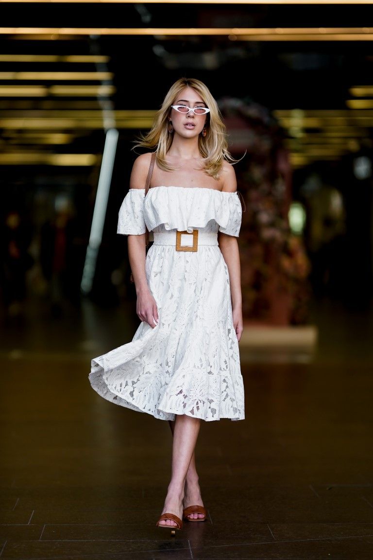 bijela haljina fashion
