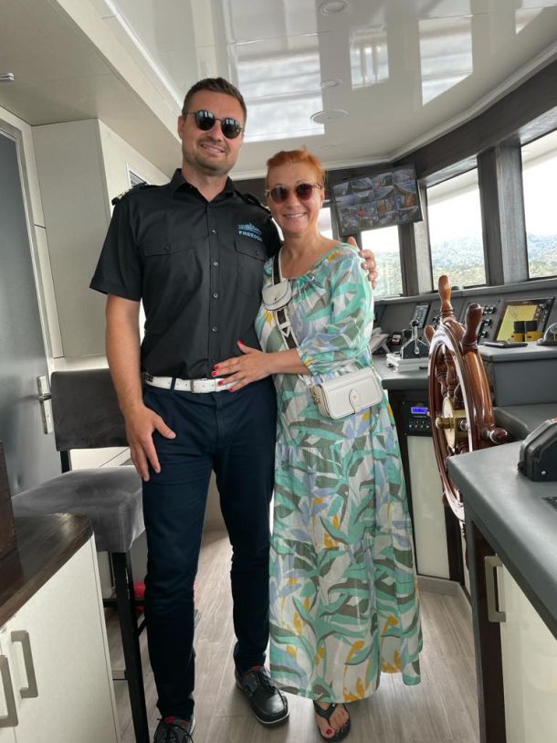 kapetan jahte ivan rakuljic i diana miklos