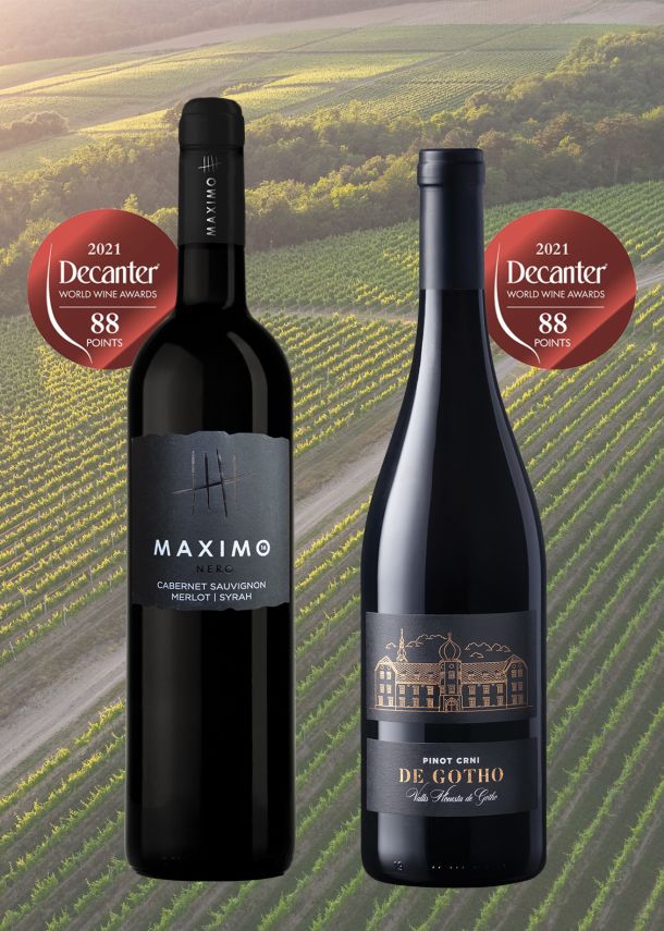 Decanter bronca za linije Maximo Nero i Pinot crni de Gotho