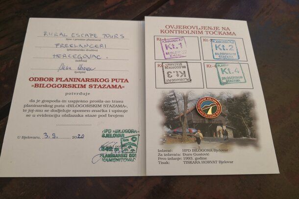 planinarske staze na bilogori