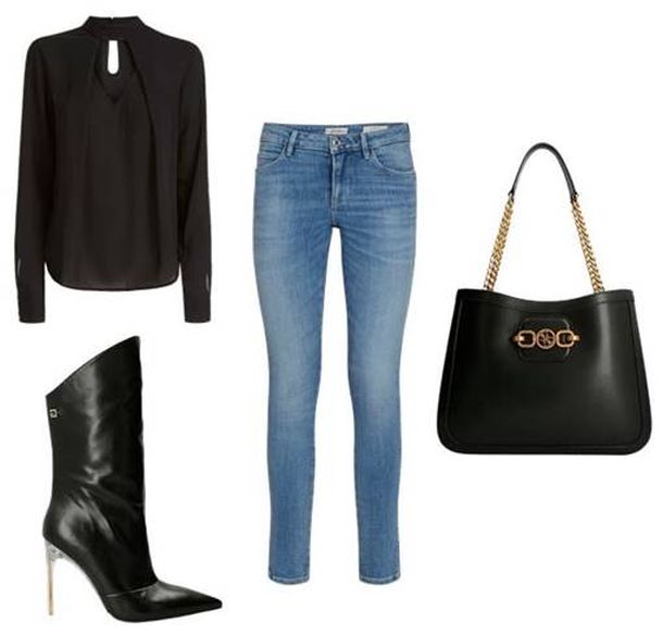 zenska torba traperice cizme