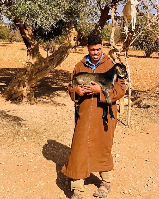 maroko pastir s kozom