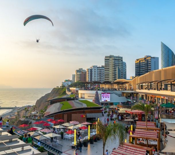 Paraglider in Lima, Peru