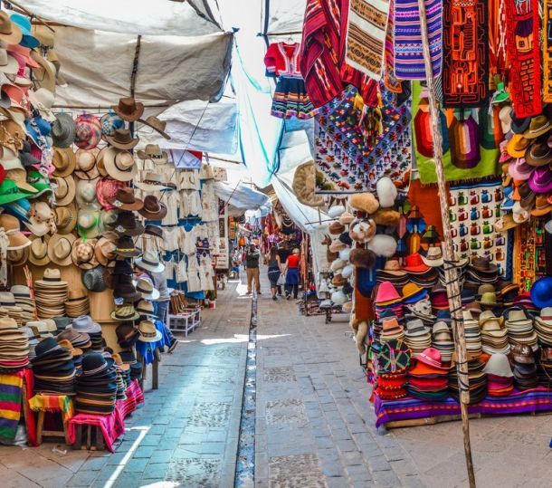 Typical Peruvian Street Market