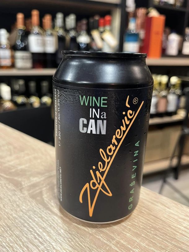 pjenusavo vino grasevina u limenci wine in a can zdjelarevic