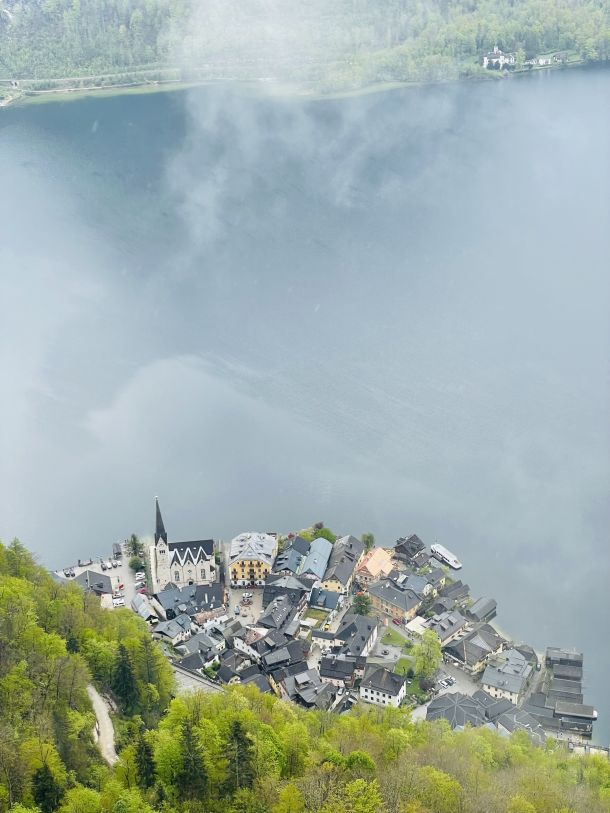 jezero mjesto hallsttat sa vidikovce austrija