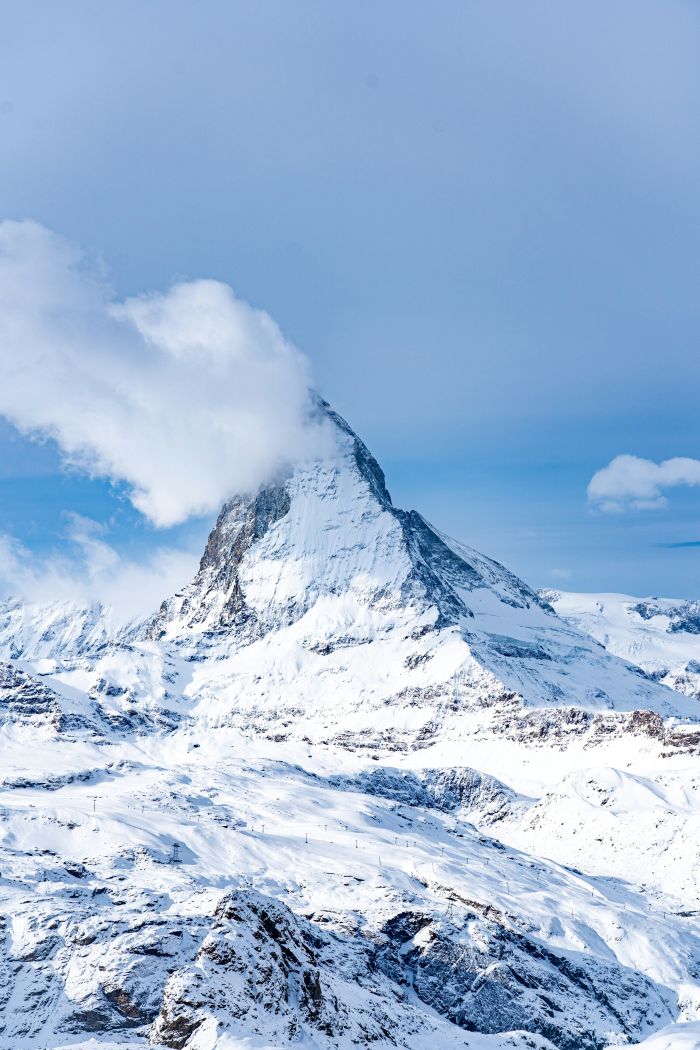 planina vrh glecer Matterhorn svicarska