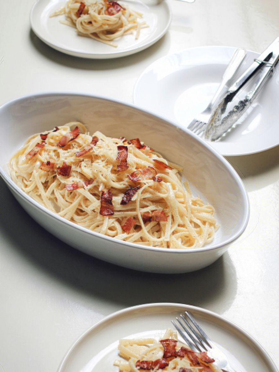 brzi recept tjestenina fettuccini piletina slanina