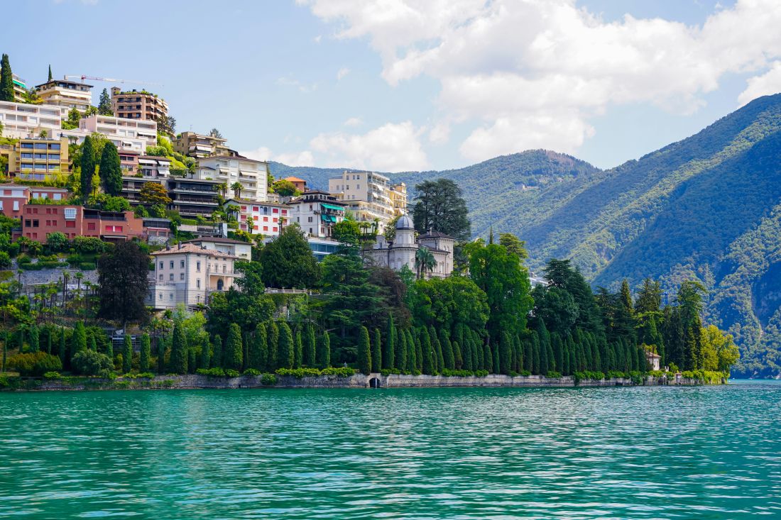 grad jezero lugano hotel svicarska