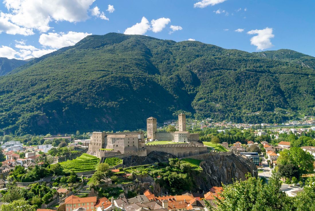 glavni grad ticino kanton Bellinzona svicarska