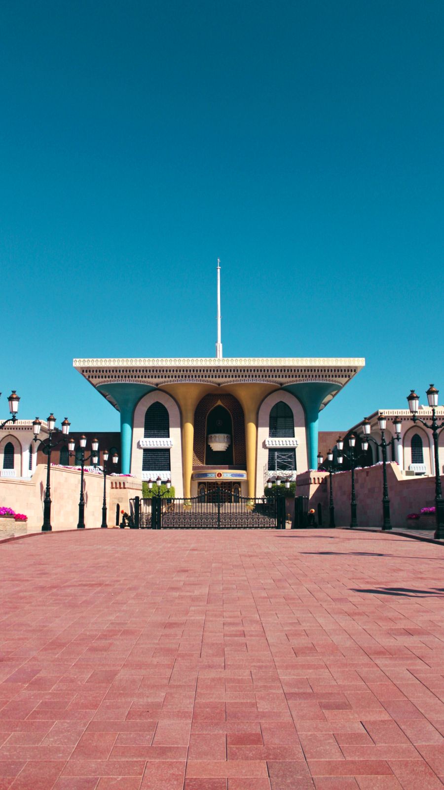 Oman putovanje palaca sultanova rezidencija Al Alam Palace