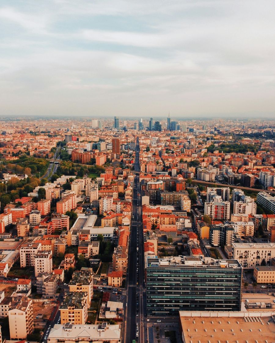 moderni grad Milano Italija