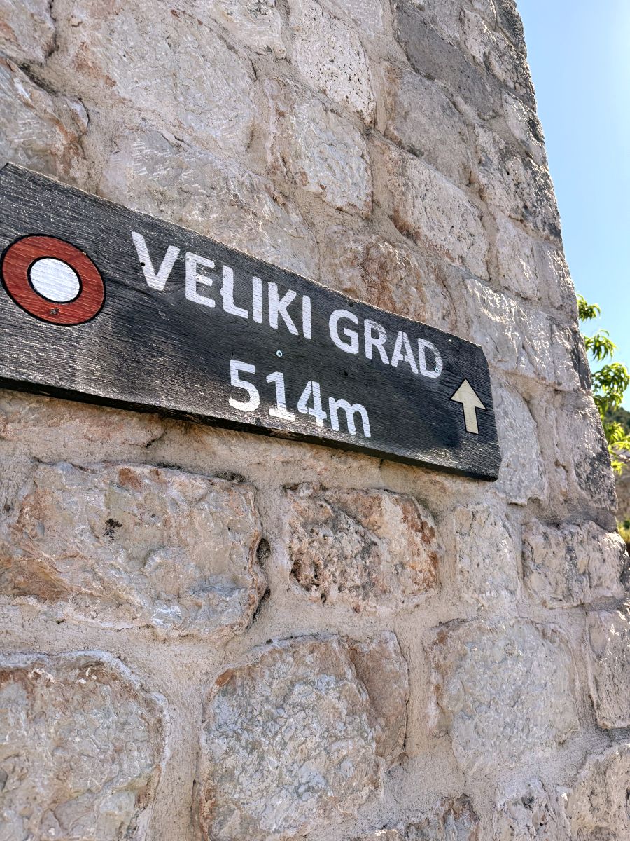 planinarenje staza otok mljet vrh veliki grad