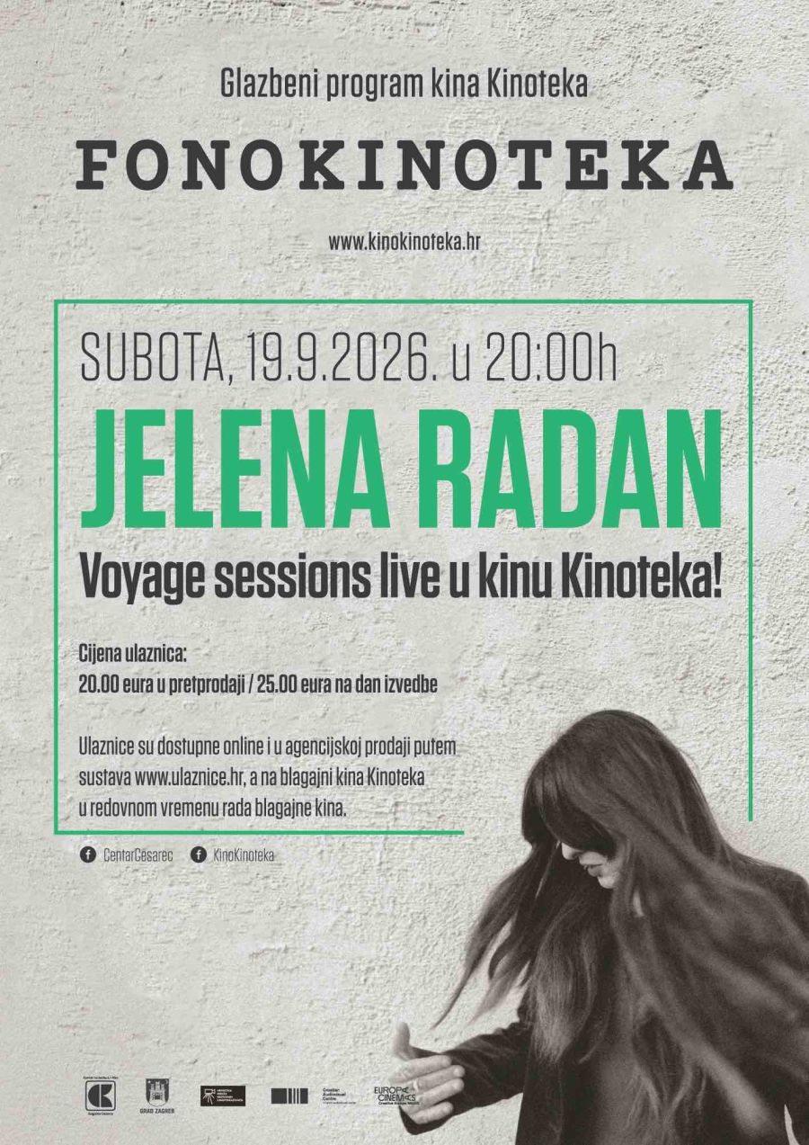 Fonokinoteka koncert Jelena Radan rujan zagreb 2026